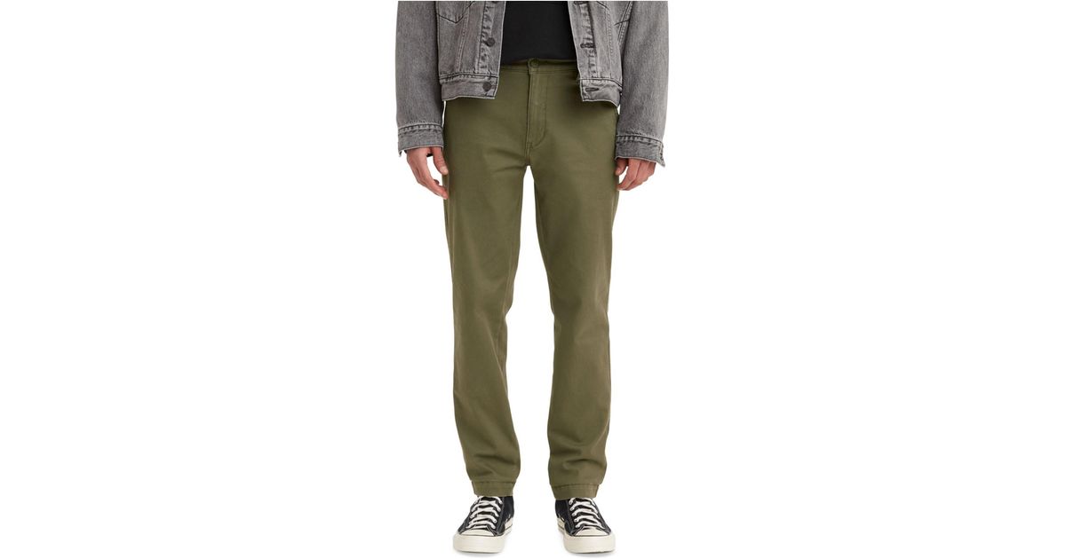 Levi's Xx Chino Relaxed Taper Twill Pants in Green for Men | Lyst