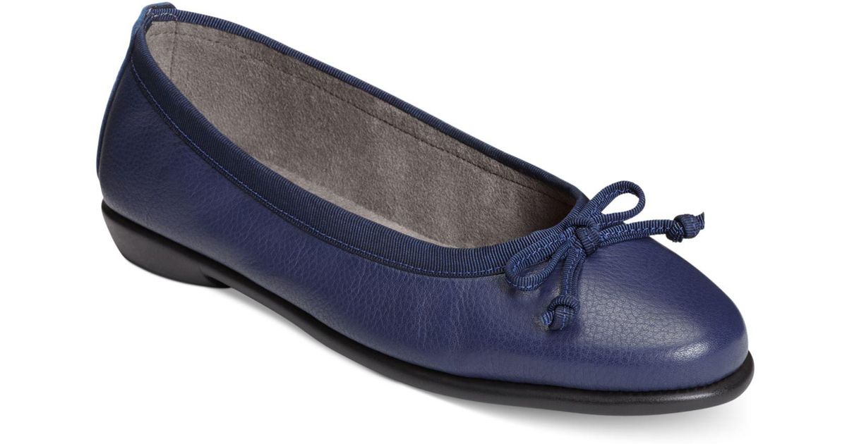 leather ballet flats womens