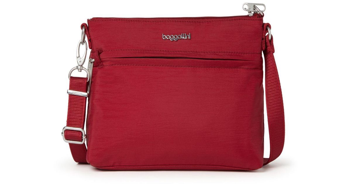 Baggallini Anti-theft Memento Crossbody Bag in Red | Lyst
