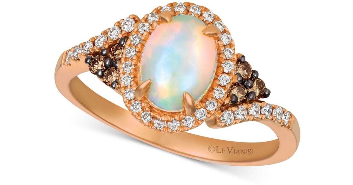 Le Vian ® Neopolitan Opal (5/8 Ct. T.w.), Chocolate Diamond (1/10 Ct. T