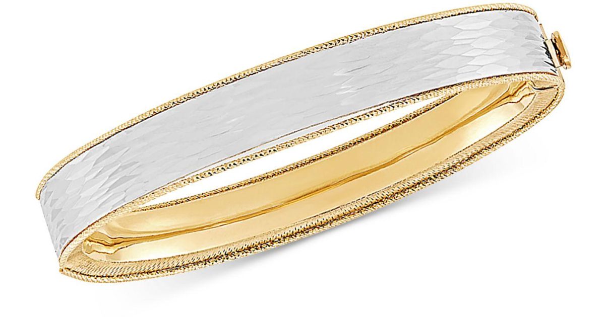 MACYS Tiara Cubic Zirconia Curved Crisscross Bangle Bracelet in Sterling  Silver 889519013387 | eBay