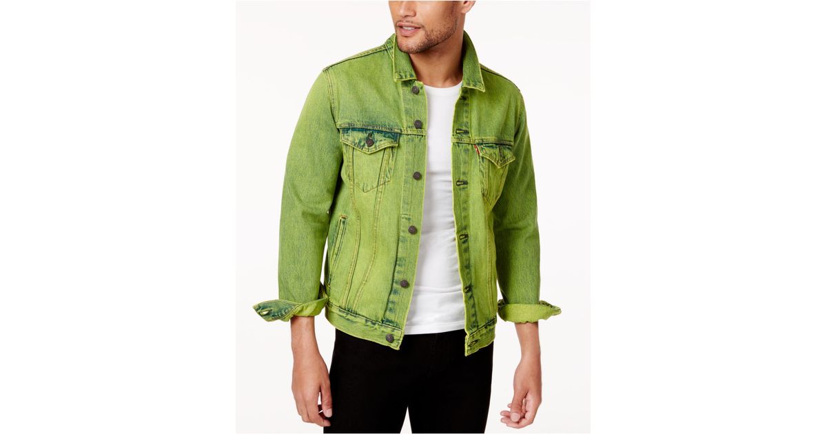 Share 112+ neon green denim jacket men latest