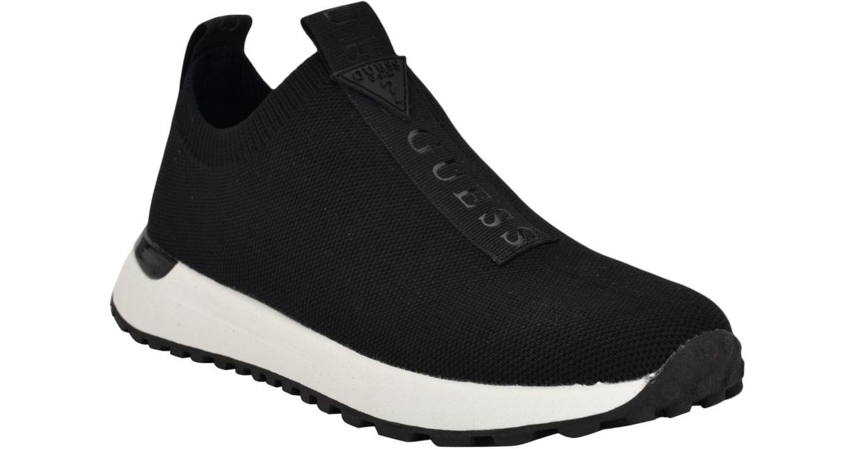 guess black slip on sneakers