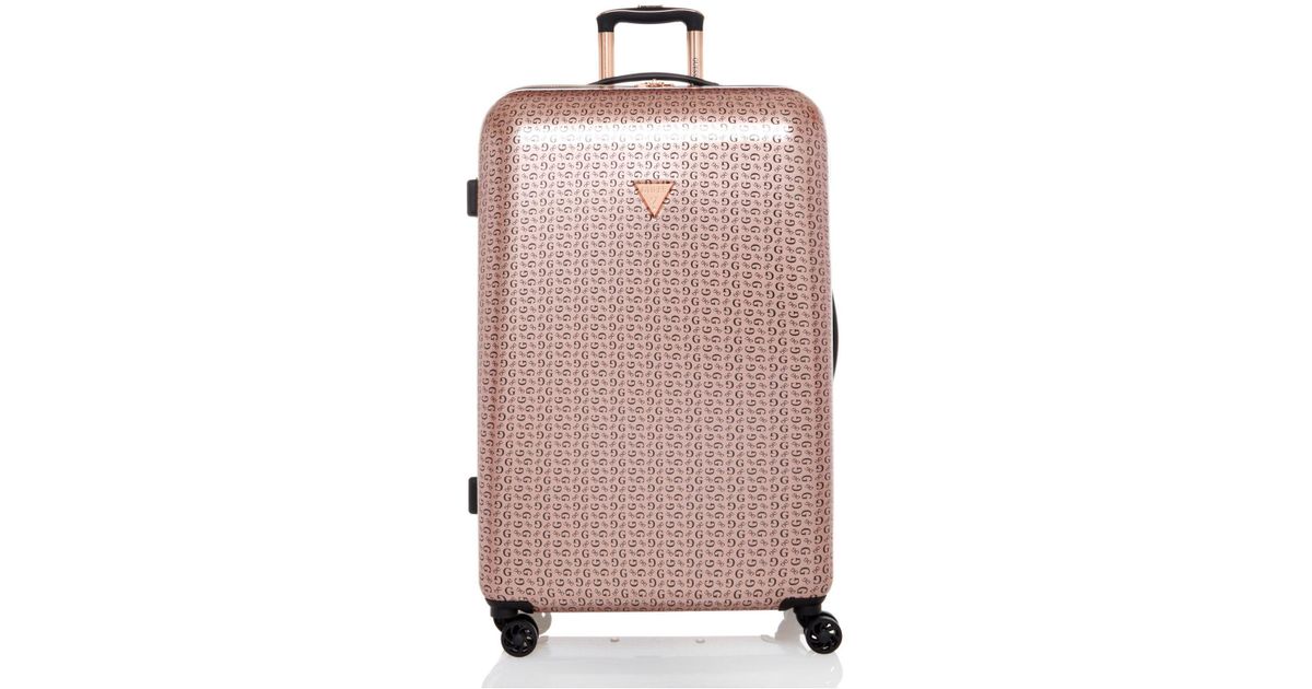Guess Burnley Collection 28" 8-wheeled Spinner Hardside In Rose Gold in  Pink | Lyst