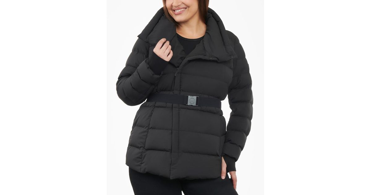 Michael kors best sale asymmetrical puffer coat