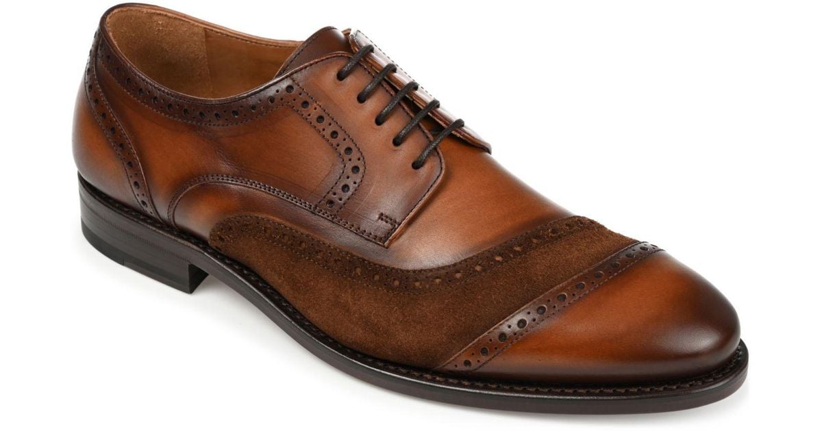 Taft Gladiator Full-grain Leather Dress Shoes in Brown for Men | Lyst