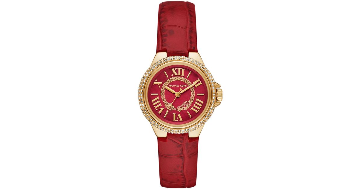 Macy's red michael kors on sale watch