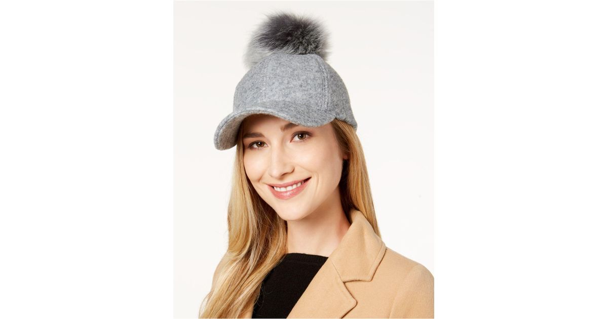 ugg hat with fur pom pom
