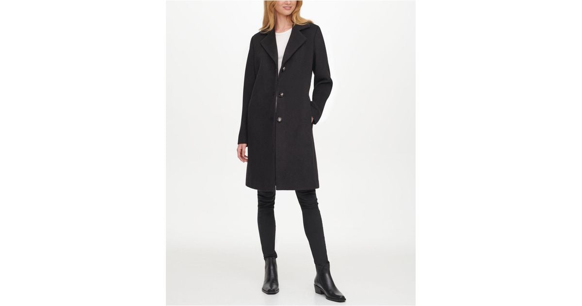 Macy's black wool womens coats Clearance