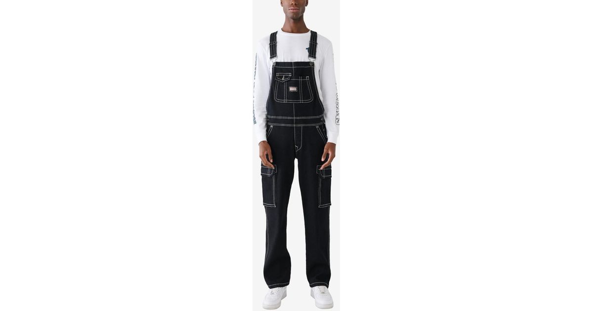 【TRUE RELIGION】★オーバーオール★ CARGO BIG T OVERALL True Religion Big T Denim Cargo Overall Jeans for Men | Lyst
