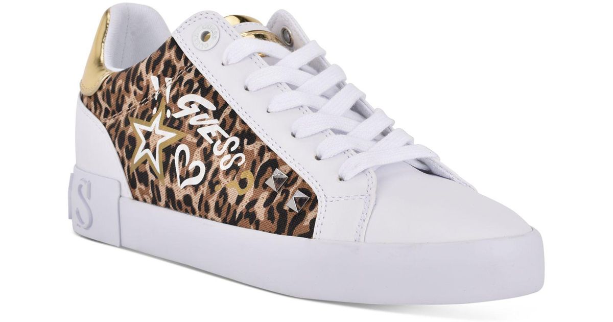 guess leopard sneakers