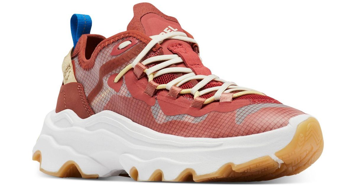 Sorel Leather Breakthru Tech Laceup Sneakers in Red Lyst