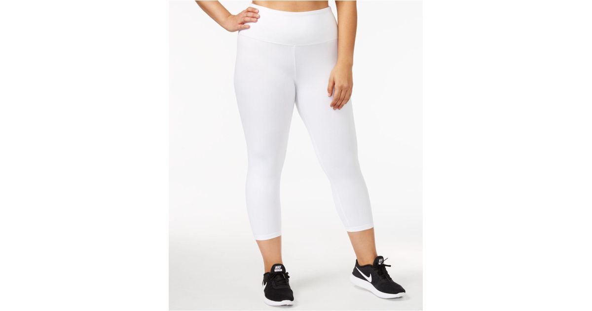 plus size white yoga pants