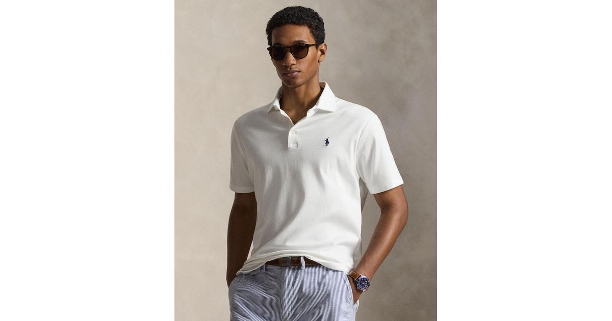 Polo Ralph Lauren Classic-fit Polo Shirt in White for Men | Lyst