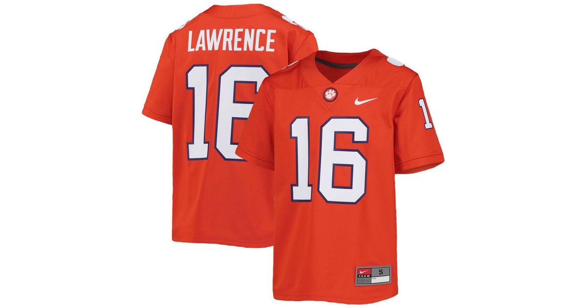 Nike Satin Youth Trevor Lawrence Orange Clemson Tigers Alumni Jersey for Men Lyst