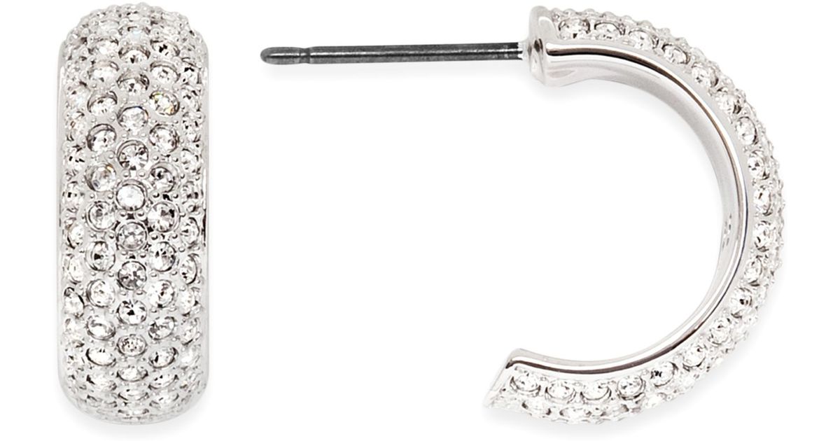 Huggie earrings swarovski Clearance
