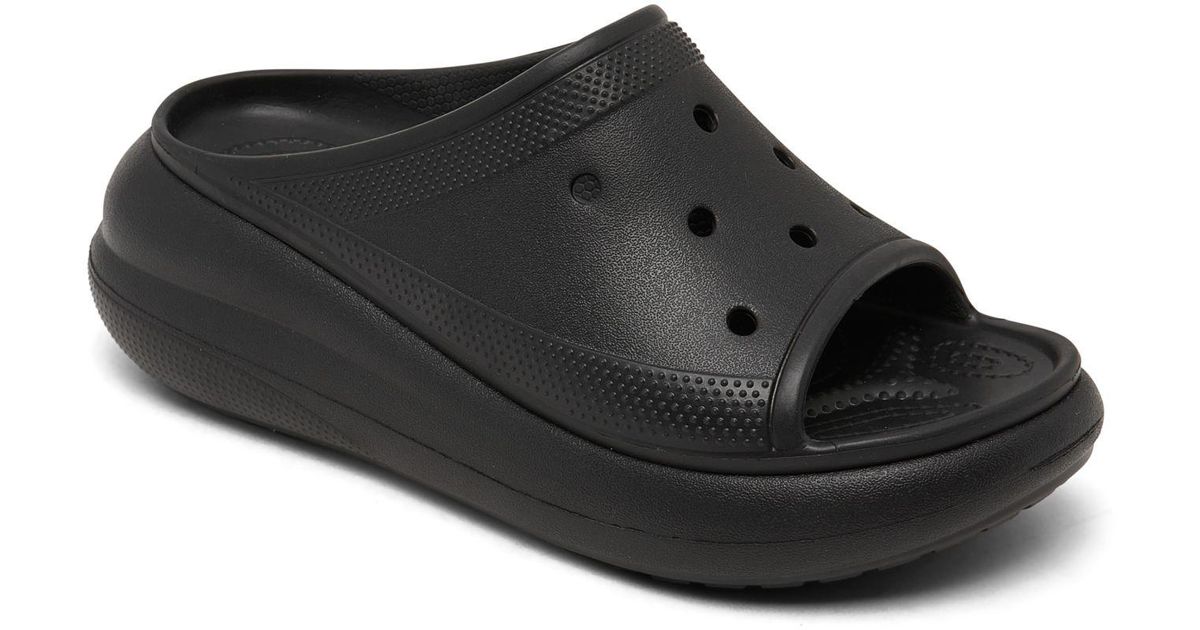 Crocs™ Crush Slide Sandals From Finish Line in Black | Lyst