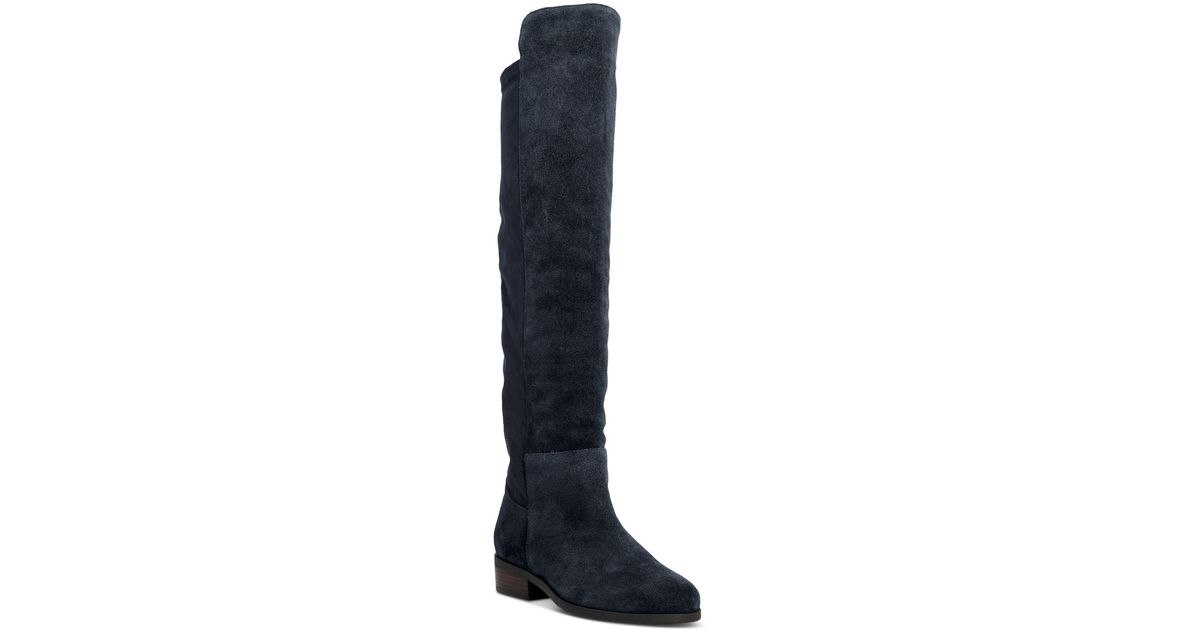 Lucky Brand Calypso Widecalf Crop Overtheknee Boots in Blue Lyst
