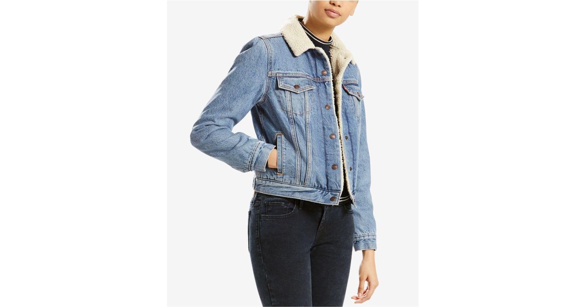 jean jacket with sherpa collar