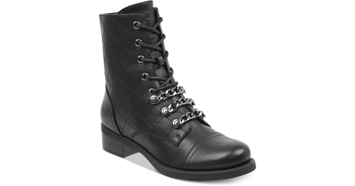 G by Guess Meera Combat Booties in 