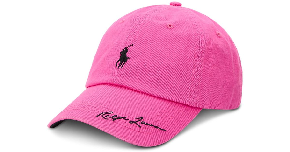 ポロラルフローレンPink Pony Twill Ball Cap Pink Pony Twill Ball Cap