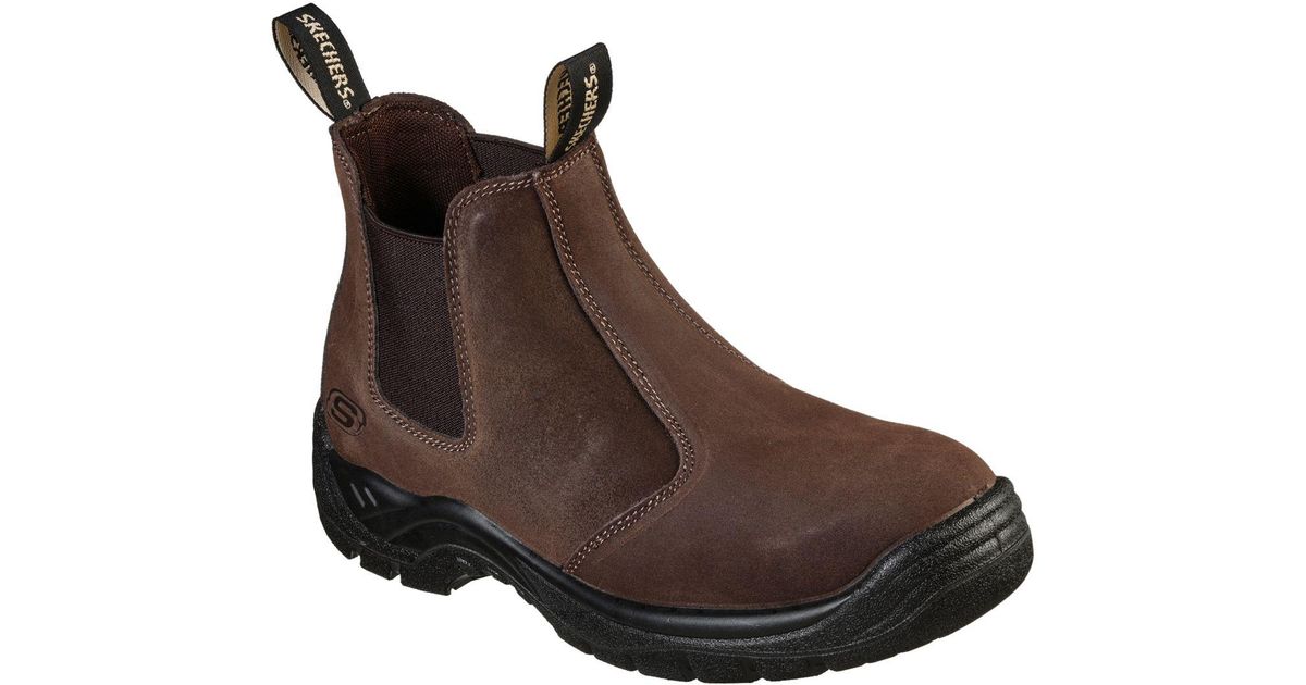 Skechers Work Tapter St Steel Toe Chelsea Work Boots From Finish Line