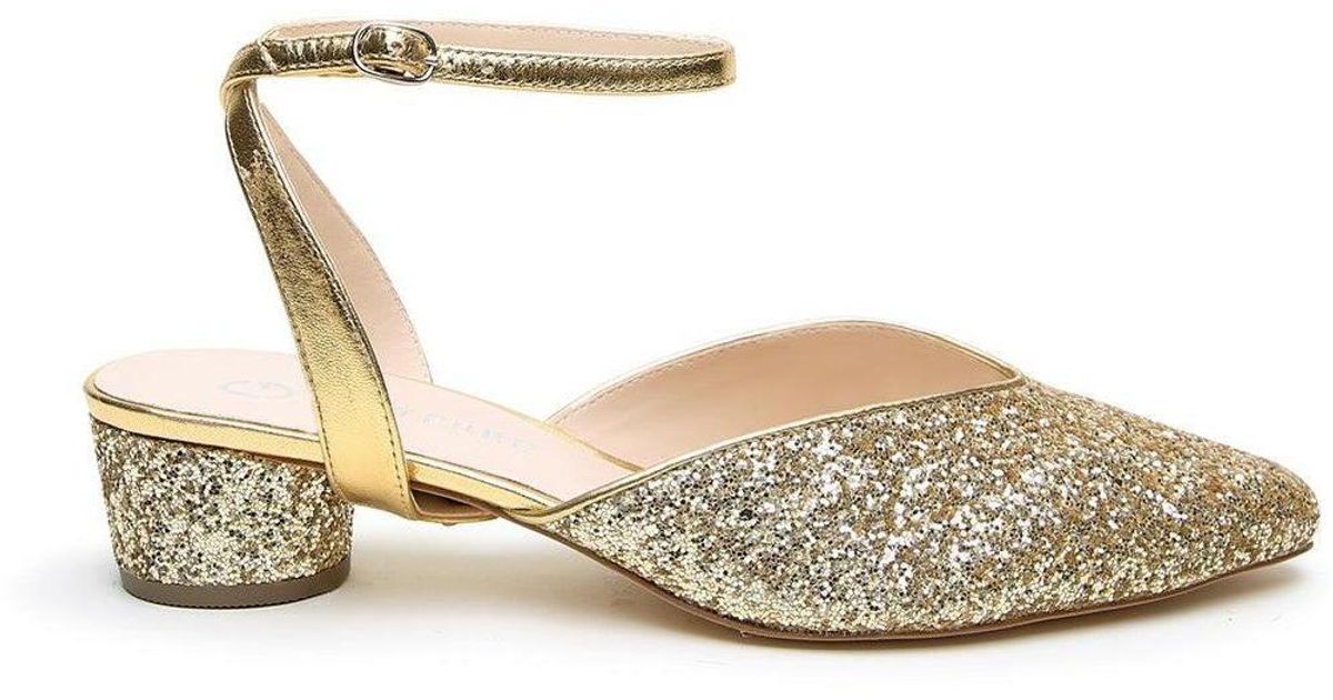 Alterre Marilyn Customizable V Slide in Metallic | Lyst
