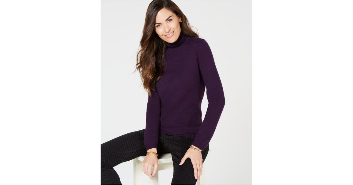 charter club pure cashmere turtleneck sweater