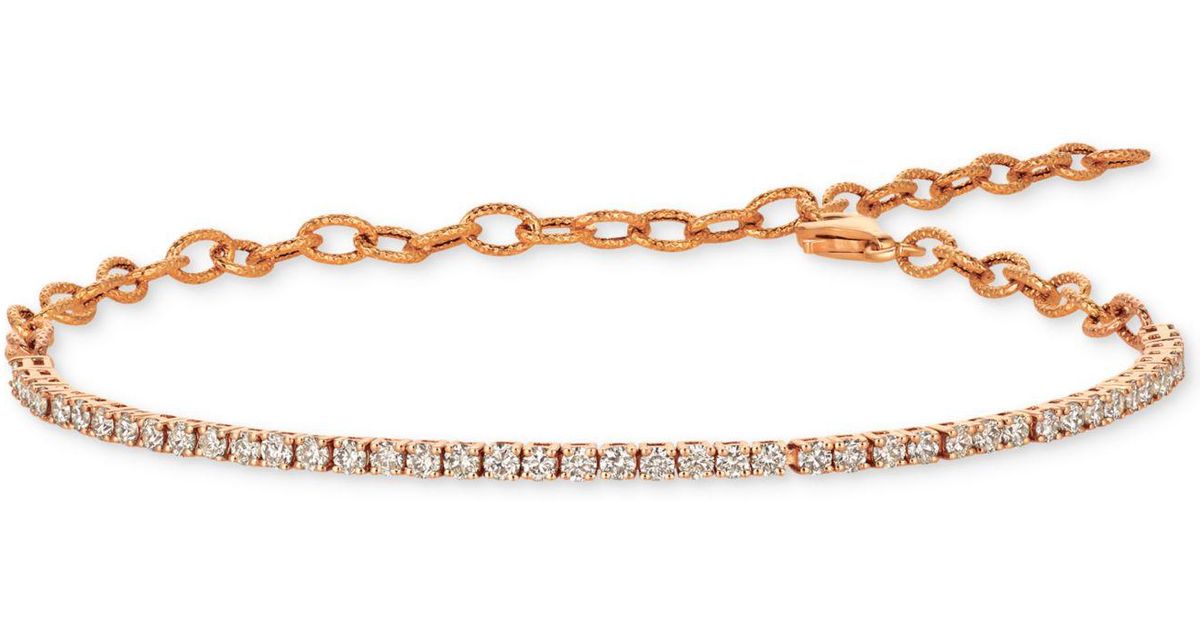 Le Vian Chocolatier® Diamond Tennis Bracelet (1-1/4 Ct. T.w.) In 14k Rose  Gold | Lyst