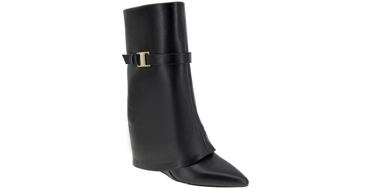 BCBGeneration Rinzy Cuff Fold Over Boots in Black | Lyst