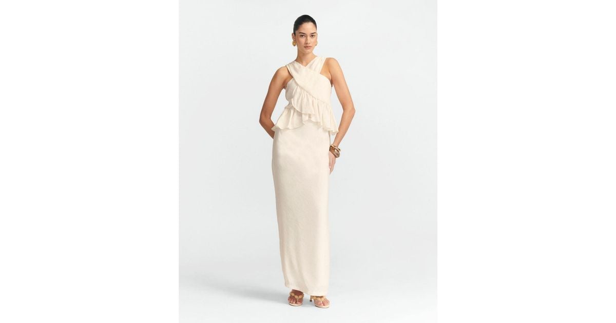 chinese dress ladies Tribal Lined Maxi Plisse Dress