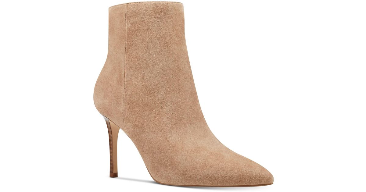 tan stiletto booties