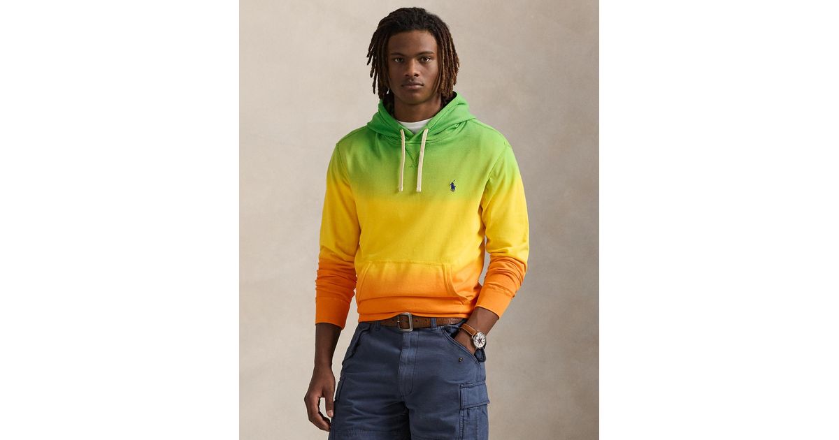 Polo Ralph Lauren Dip-dyed Spa Terry Hoodie in Yellow for