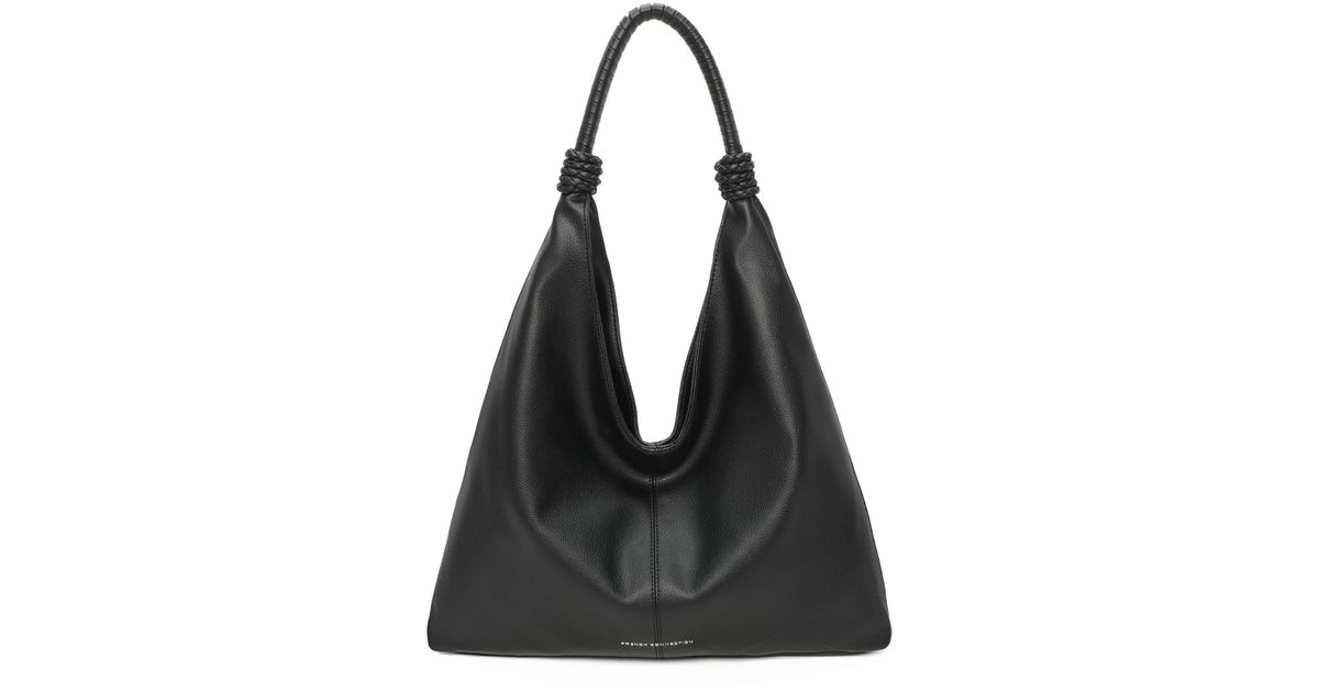 French Connection Ashley Slouchy Hobo Shoulder Bag in Black Lyst