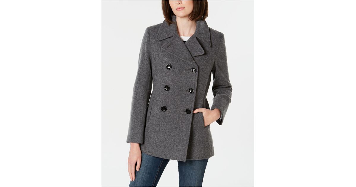 macy's calvin klein peacoat
