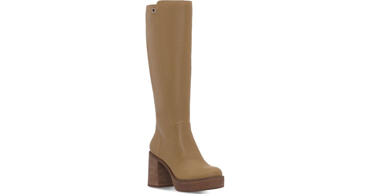 odillie knee high platform boot