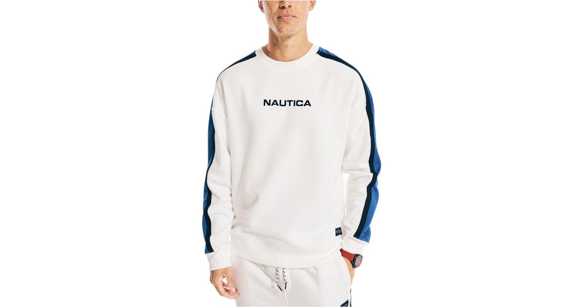 Nautica mens Nautica Competition Sustainably Crafted Logo Pullover
