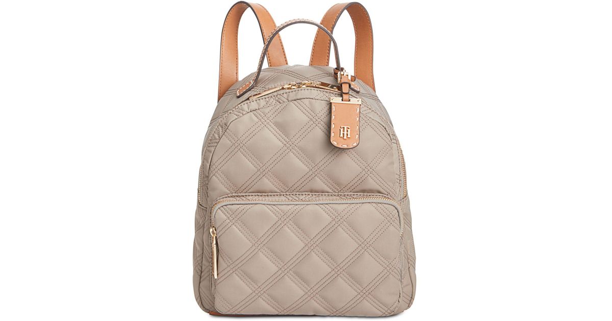 Tommy Hilfiger Synthetic Julia Quilted Nylon Dome Backpack, Created For