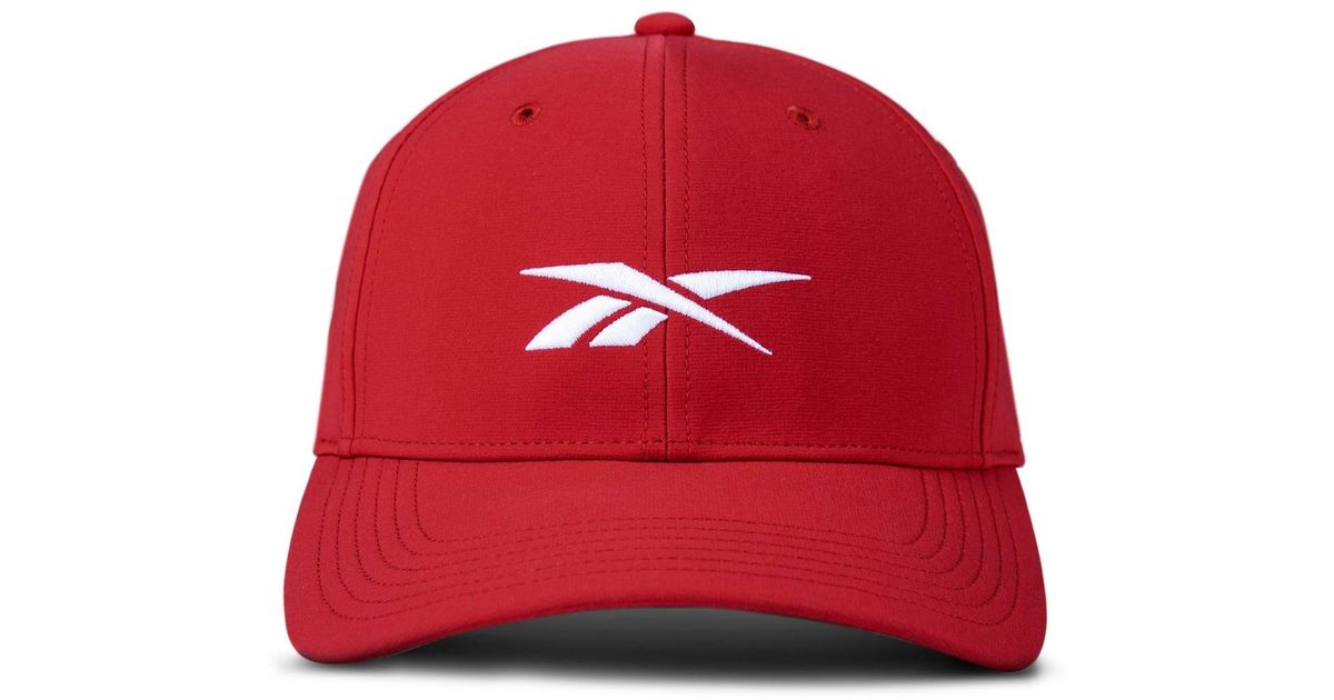 White Reebok Cap Reebok Range Embroidered Logo Cap for Men | Lyst
