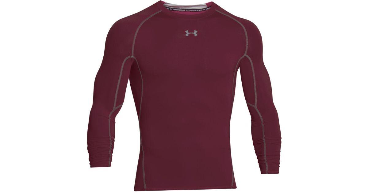 maroon under armour long sleeve