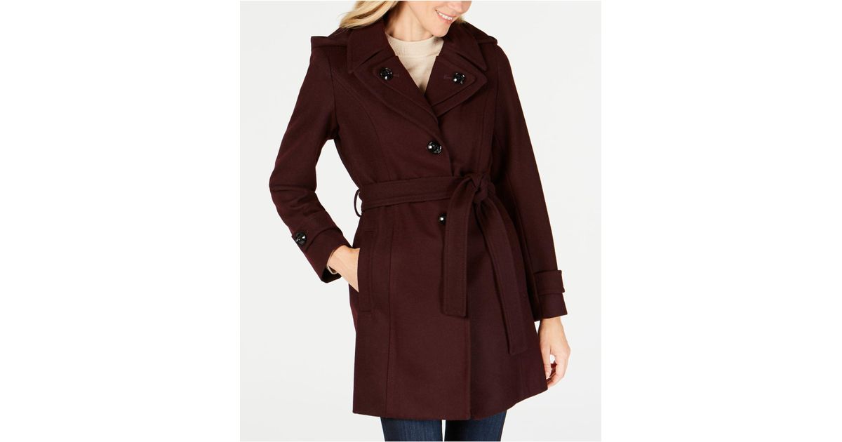 belted peacoat