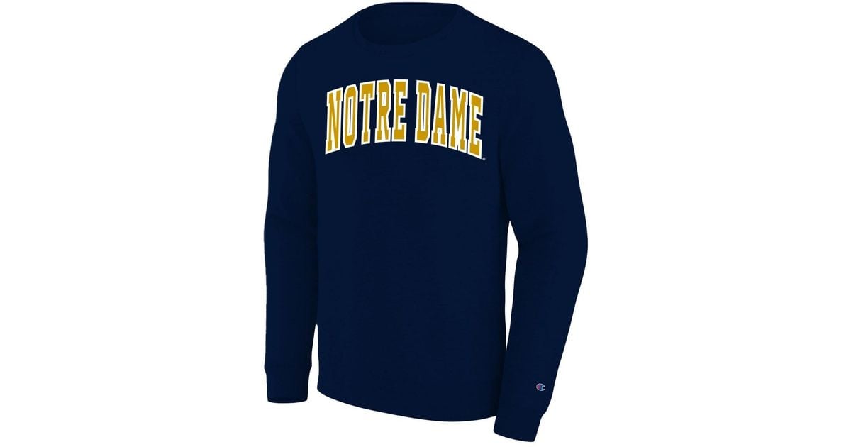 Champion Notre Dame Fighting Irish Arch Applique Big Tall Sweatshirt in ...