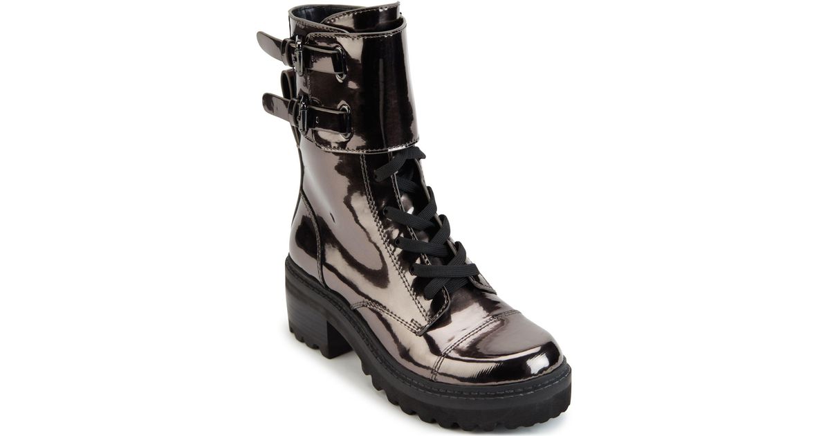 dkny gunmetal boots