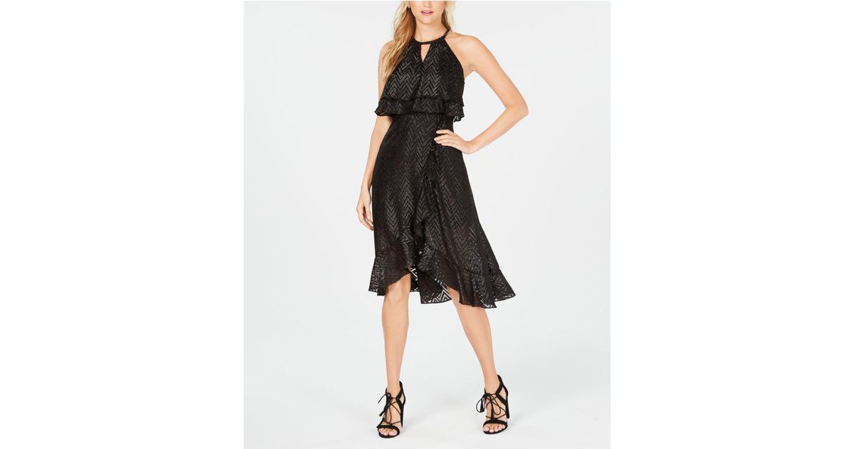 kensie ruffled popover dress