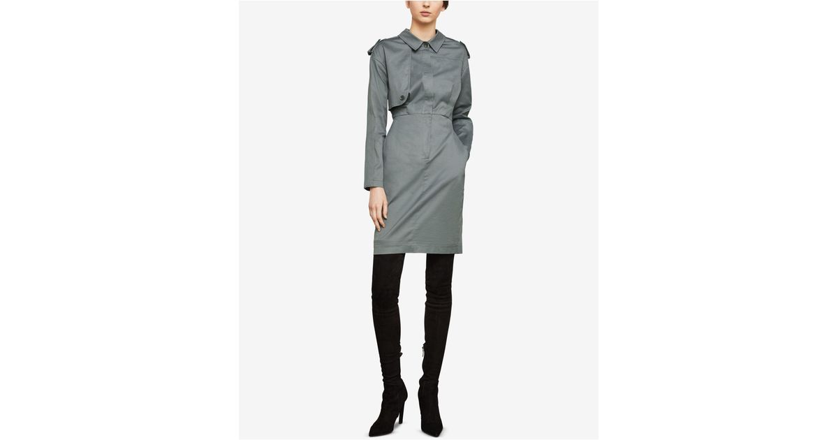 bcbg trench dress