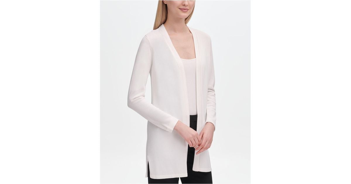 calvin klein open front cardigan