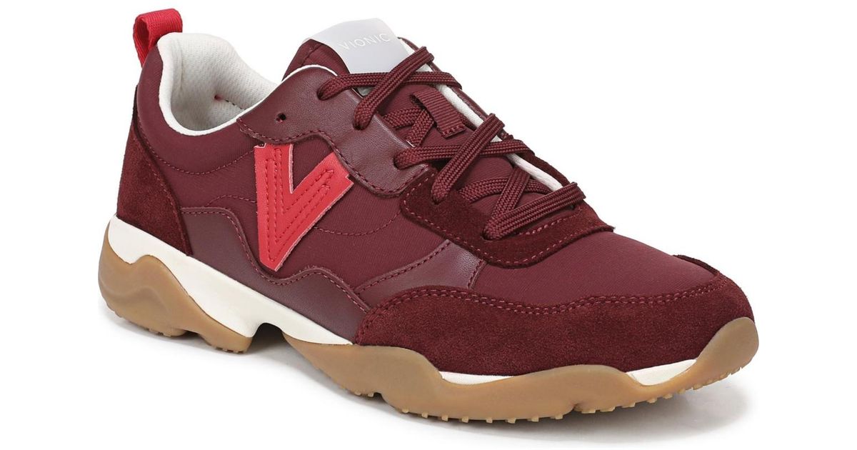 Vionic Walk Slim Glide Walking Shoes in Red | Lyst