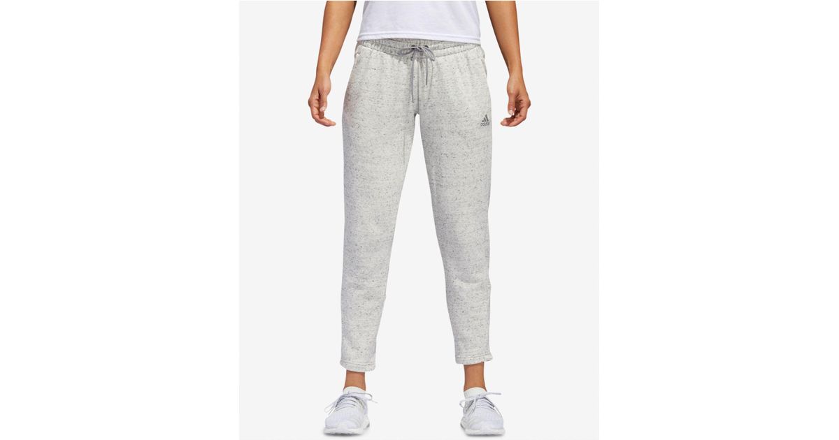 adidas cotton french terry ankle pants