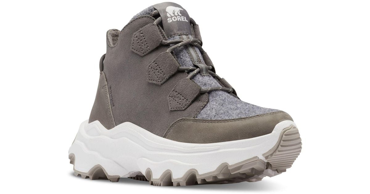 Sorel Breakthru Caribou Waterproof Booties in Gray Lyst