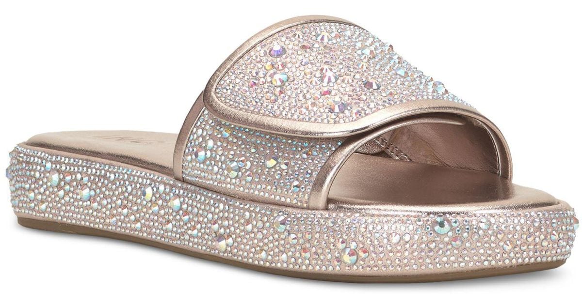 INC International Concepts Rayley Slipon Embellished Pool Slide Sandals, Created For Macy's in